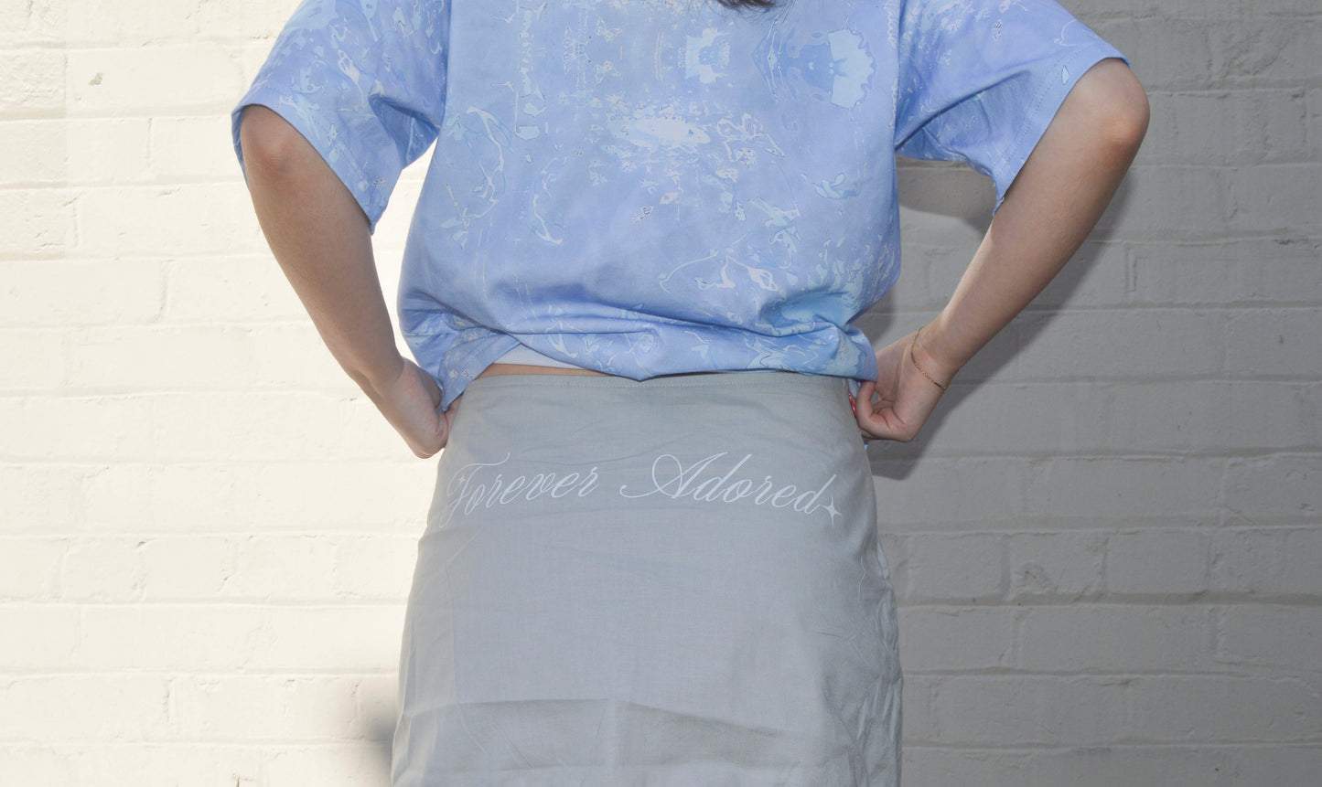 mini skirt in 'snow leopard' limited edition