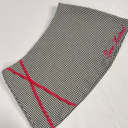mini skirt in 'pomegranate'